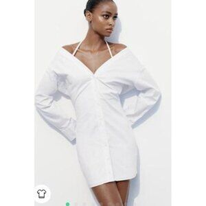 NWT Eloquii Women's Plus 18 White shirt dress,Dress Sexy Evening Classic